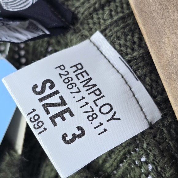 Vintage Wool Sweater Men Medium Green Shoulder Elbow Commando Military Tactical - Picture 4 of 11